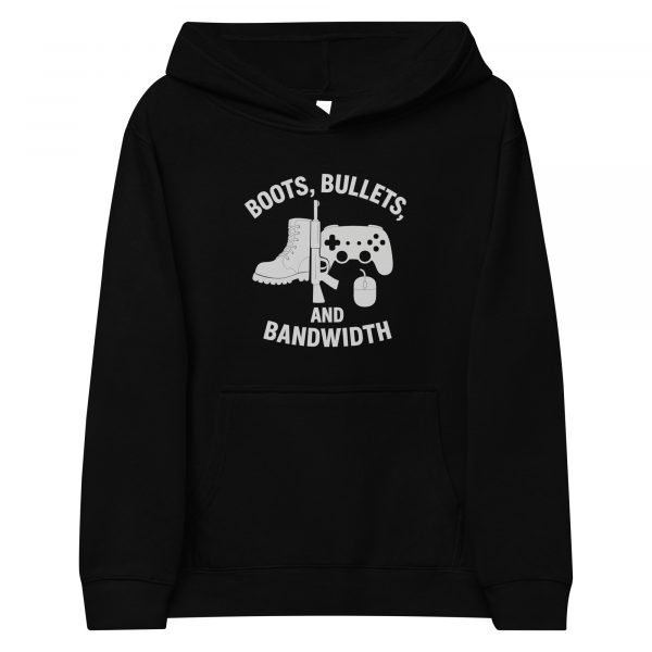 Boots, Bullets, and Bandwidth Fleece Hoodie | Youth Premium | S-XL