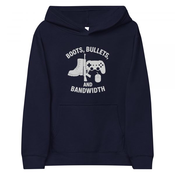 Boots, Bullets, and Bandwidth Fleece Hoodie | Youth Premium | S-XL