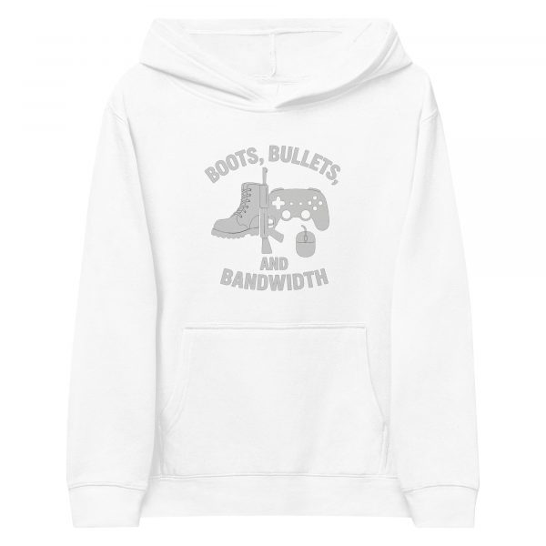 Boots, Bullets, and Bandwidth Fleece Hoodie | Youth Premium | S-XL