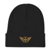 Old Gold Embroidered Logo Beanie | Cotton Blend