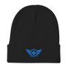 Aqua Embroidered Logo Beanie | Cotton Blend