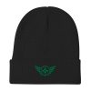 Kelly Green Embroidered Logo Beanie | Cotton Blend