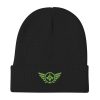 Kiwi Green Embroidered Logo Beanie | Cotton Blend