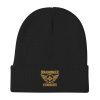 Old Gold Embroidered Brand Logo Beanie | Cotton Blend