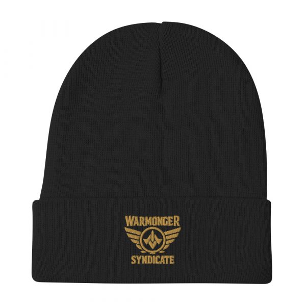 Old Gold Embroidered Brand Logo Beanie | Cotton Blend