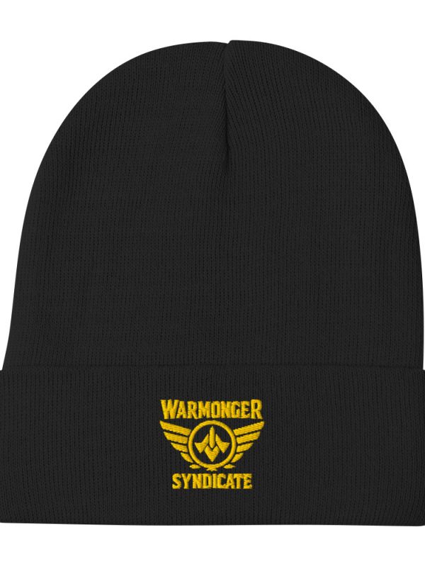 Gold Embroidered Brand Logo Beanie | Cotton Blend