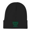 Kelly Green Embroidered Brand Logo Beanie | Cotton Blend