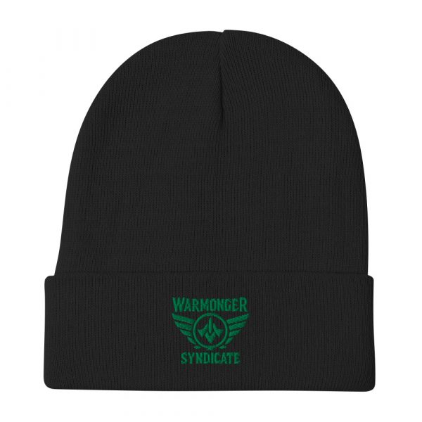 Kelly Green Embroidered Brand Logo Beanie | Cotton Blend