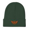 Orange Embroidered Logo Beanie | Cotton Blend