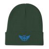 Aqua Embroidered Logo Beanie | Cotton Blend