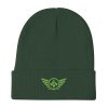 Kiwi Green Embroidered Logo Beanie | Cotton Blend