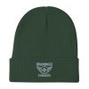 Grey Embroidered Brand Logo Beanie | Cotton Blend