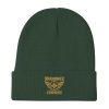Old Gold Embroidered Brand Logo Beanie | Cotton Blend