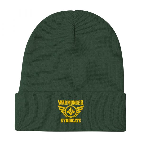 Gold Embroidered Brand Logo Beanie | Cotton Blend