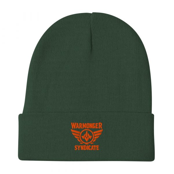 Orange Embroidered Brand Logo Beanie | Cotton Blend