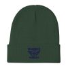 Navy Embroidered Brand Logo Beanie | Cotton Blend