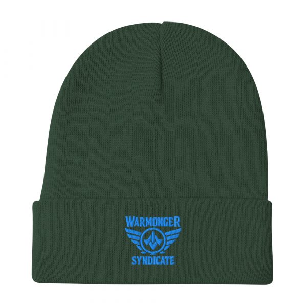 Aqua Embroidered Brand Logo Beanie | Cotton Blend