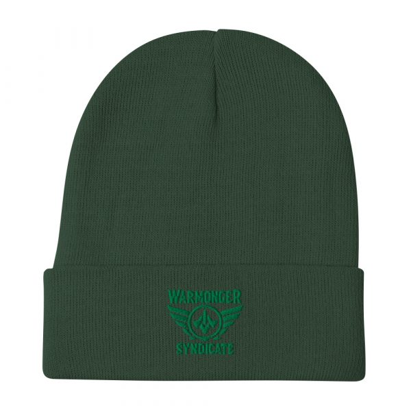 Kelly Green Embroidered Brand Logo Beanie | Cotton Blend
