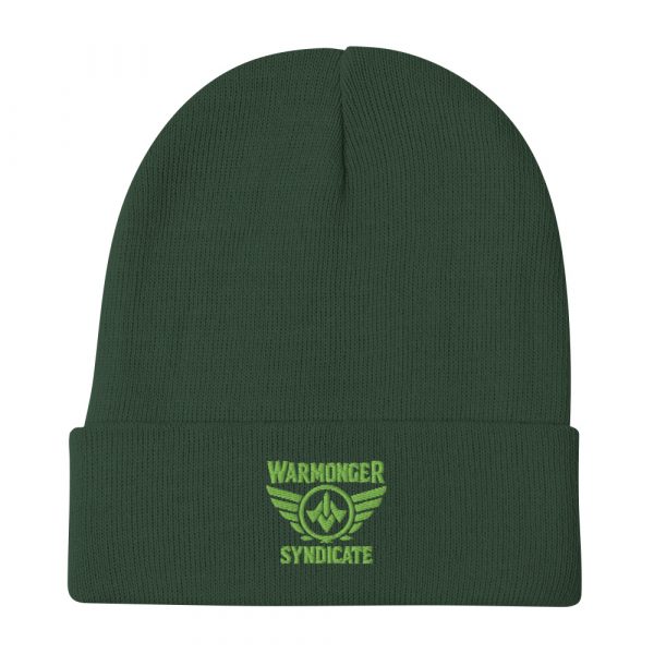 Kiwi Green Embroidered Brand Logo Beanie | Cotton Blend