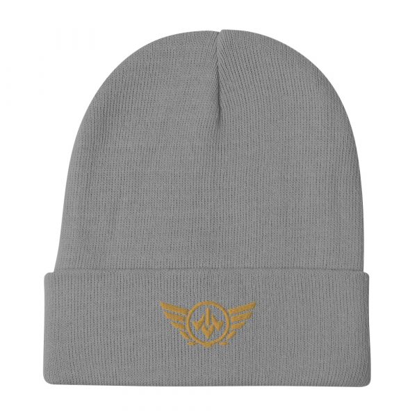 Old Gold Embroidered Logo Beanie | Cotton Blend