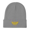 Gold Embroidered Logo Beanie | Cotton Blend