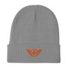 Orange Embroidered Logo Beanie | Cotton Blend