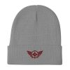 Maroon Embroidered Logo Beanie | Cotton Blend