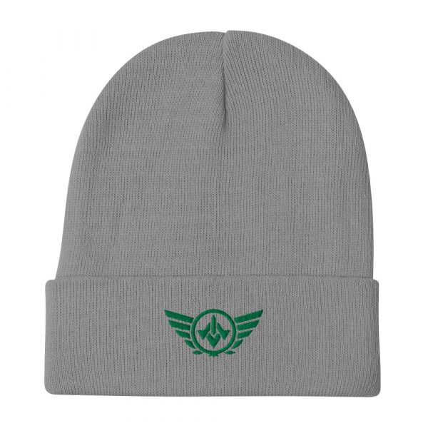 Kelly Green Embroidered Logo Beanie | Cotton Blend