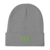 Kiwi Green Embroidered Logo Beanie | Cotton Blend
