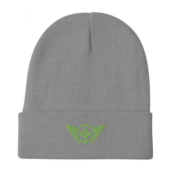 Kiwi Green Embroidered Logo Beanie | Cotton Blend
