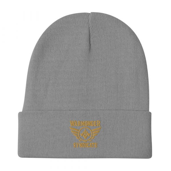 Old Gold Embroidered Brand Logo Beanie | Cotton Blend