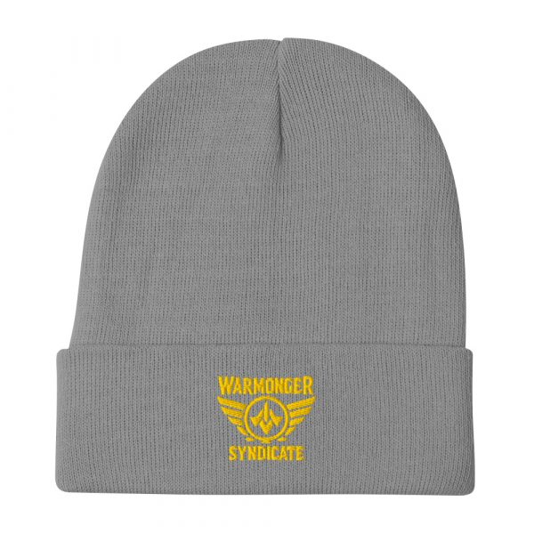 Gold Embroidered Brand Logo Beanie | Cotton Blend