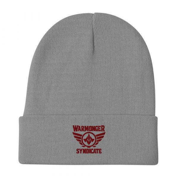 Maroon Embroidered Brand Logo Beanie | Cotton Blend