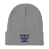 Navy Embroidered Brand Logo Beanie | Cotton Blend