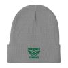 Kelly Green Embroidered Brand Logo Beanie | Cotton Blend