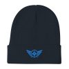 Aqua Embroidered Logo Beanie | Cotton Blend