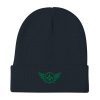 Kelly Green Embroidered Logo Beanie | Cotton Blend