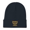 Old Gold Embroidered Brand Logo Beanie | Cotton Blend