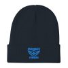 Aqua Embroidered Brand Logo Beanie | Cotton Blend