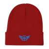 Aqua Embroidered Logo Beanie | Cotton Blend
