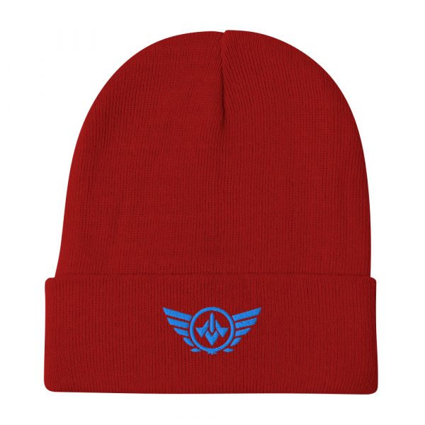 Aqua Embroidered Logo Beanie | Cotton Blend