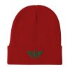 Kelly Green Embroidered Logo Beanie | Cotton Blend