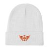 Orange Embroidered Logo Beanie | Cotton Blend