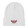 Maroon Embroidered Logo Beanie | Cotton Blend
