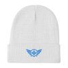 Aqua Embroidered Logo Beanie | Cotton Blend