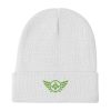 Kiwi Green Embroidered Logo Beanie | Cotton Blend