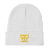 Gold Embroidered Brand Logo Beanie | Cotton Blend