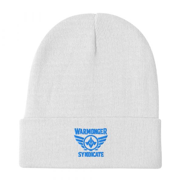 Aqua Embroidered Brand Logo Beanie | Cotton Blend