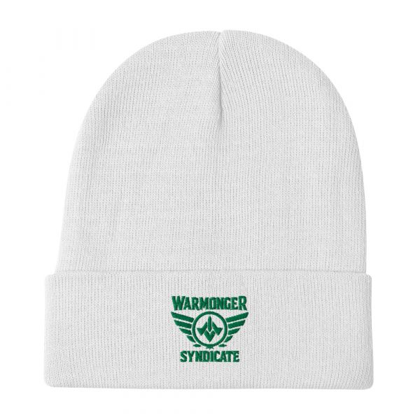 Kelly Green Embroidered Brand Logo Beanie | Cotton Blend