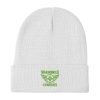 Kiwi Green Embroidered Brand Logo Beanie | Cotton Blend